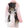 Toy Fox Terrier Dog Print Womens Bath Robe