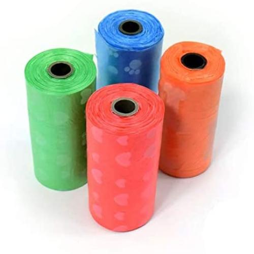 Biodegradable Dog Waste Bags, 8 Refill Rolls of 15 unscented Poop Bags, Thick and Leak-Proof, Fits Standard Poop Dispenser, Unscented, Ideal for Sensitive Pets, Eco-Friendly
