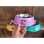 Piggies Choice Non-Tip Metal Guinea Pig Pellet Dish Bowl Goes with The Space House Guinea Pig Hidey Many Colors