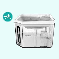 Chenteshangmao Pet Smart Water Dispenser Automatic Cycle Dog Cat Drinking Basin Electric Water Feeder Three-Layer Filter Double Purification Fountain Type Water Mute ABS 2.5L v5
