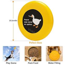 Pet Frisbee Flying Disc Dog Toy - Multifunction Peace was Never an Option Goose