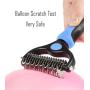 Pet Grooming Tool-Professional Dematting Comb for Dogs and Cats，Safe Undercoat Rake for Easy Mats and Tangles Removing，Keep Your Pet Away from Nasty Shedding Hair. (Blue)