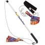 Squishy Face Studio Flirt Pole V2 & Super Tug V2 Dog Exercise Toy Bundle, 36-inch, Rainbow, Purple/Blue Tie Dye