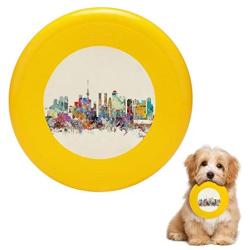 Pet Frisbee Flying Disc Dog Toy - Multifunction Tokyo Skyine Bri Buckley