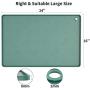 ME.FAN Dog Food Mat[24''x16''] Large Pet Food Mat - Nonslip Silicone Dog Bowl Mat - Washable Dog Feeding Mat for Food and Water, Waterproof Dog Food Mats for Floors