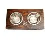 Golden Retriever, a Dogs Bowl with a Relief from ArtDog