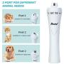 Dono Dog Nail Grinder Upgraded-Professional 3-Speed Electric Dog Nail Clippers Trimmer with 2 Grinding Wheels Portable &Rechargeable Painless Paw Trimmer for Small Medium Large Dogs & Cats
