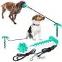 Filtries Dog Stake Tie Out Cable, Outdoor Pet Anchor Rope Leash Toy, Sturdy Training Tether for Backyard Small Medium Large Dogs