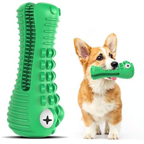 Dog Chew Toy Tough Durable Indestructible Dental Toothbrush Teeth Cleaning Toy for Medium Large Pet Dogs