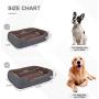 LUOLIIL VOE Large Dog Bed for Medium/Large Dog, Super-Soft Rectangle Pet Bed with Anti-Slip Bottom for Dog&Cat(up to 55lbs)