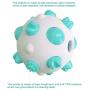 URBEST Dog Toy Balls for Aggressive Chewers, 3.2 Inches Durable Dogs Chew Football, Dog Treat Ball Food Dispensing Toy , Dog Teeth Cleaning Toy for Medium and Large Breeds (Blue)