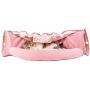 MelPet Cat Tunnel Bed with Mat, Pop Up Collapsible 2 Way Tube with Scratching Ball, Interactive Toy, Peak Hole Hideout House for Cat Puppy Kitten