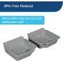 PetSafe Digital 2 Meal Pet Feeder, Programmable Automatic Cat and Dog Food Dispenser, Tamper-Resistant, Portion Control, Dry or Semi-Moist Food or Treats, 1.5 Cups per Tray, 3 Cups Total Capacity
