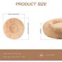 HZBOYA Plush Round Pet Bed for Cats or Small Dogs Soft Donut Calming Cushion Bed Enjoy Sleep, Anti-Slip Durable Machine Washable Self Warming Indoor