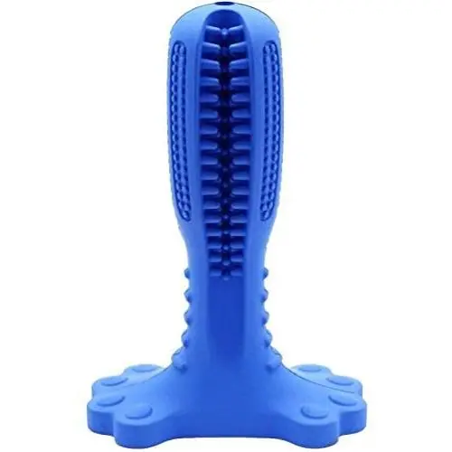 Dog Toys for Aggressive Chewers Large Breed, Toothbrush Stick for Dental Care, Natural Rubber Chew Toy for Large & Medium Dogs Pets