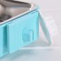 ZYYRT Crate Dog Bowl Set Removable Stainless Steel Hanging Cat Cage Bowl Food & Water Feeder Coop Cups for Puppy, Birds, Rats, Guinea Pigs (2 Pack, Blue and Pink)