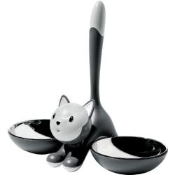 A di Alessi Tigrito Cat Bowl, Grey