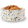 Now House for Pets by Jonathan Adler Jonathan Adler: Now House Terrazzo Standard Bowl, 6.75'' | Dishwasher Safe, Easy to Clean Dog Bowl | Great for Dry Dog Food and Wet Dog Food or Water