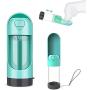 LESCOLTON Collapsible Pet Water Bottles for Dogs, Leak Proof Portable Foldable Drinking Water Bottle Bowl Dispenser with Filter for Pets Walking, Travel, Hiking, 300ML