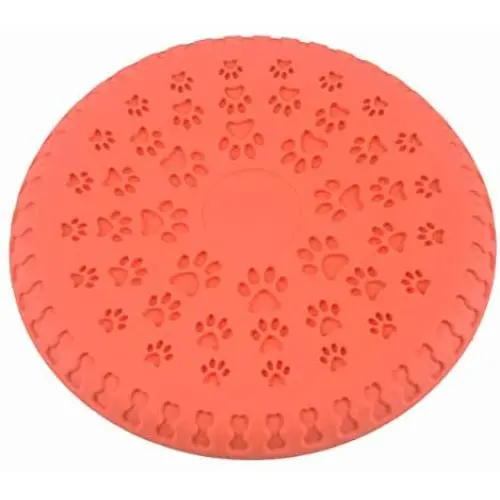 Dog Flying Discs Interactive Frisbee Training Toys Durable Floating Soft Flexible Rubber Training Saucer for Medium-Large Big Dogs Pet- 9 inch Dog Flying Discs Interactive Frisbee Training Toys Durable Floating Soft Flexible Rubber Training Saucer for Medium-Large Big Dogs Pet- 9 inch