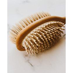 Dog Brush, Natural Plant Bristles, Wooden Pins, Made in Germany