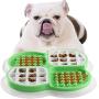 Silicone Dog Lick Mat,Pet Licking Mat for Dogs & Cats,Fun Alternative to Slow Feeder Dog Bowls,Boredom Buster, Calming Mat for Anxiety Relief,Perfect for Peanut Butter,Yogurt or Pumpkin Sauce