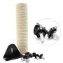 Petter Cat Scratching Post, Sisal Cat Scratcher Climber Wall Cat Scratching Post Cage Mounted Sisal Scratcher for Cats Space-Saving Scratch Post