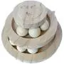Cat Interactive Roller Toy 3 Level Tower Wood Tracks and 6 Balls Organic Metrial for Cats Fun Kitten Toys Excercise Indoor Game Study No Plastic Long Lasting Use Healthy Original Material