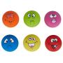 Pet Dog Toy Squeaky Balls Chewing Latex Rubber Soft Fetch Play Toys with Funny Face for Puppy Small Dog (6PCS)