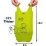 Vitervi Dog Poop Bags, Home Compostable Doggie Waste Bags with Dispenser and Leash Clip, Extra Thick Strong Doggie Waste Bags with Tie Handles, Vegetable-Based, Unscented Doggy Bags Refill Rolls