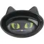 PetRageous 10011 Oval Frisky Kitty Stoneware Cat Bowl 5.5-Inch Wide and 1.5-Inch Tall Saucer with 5.3-Ounce Capacity and Dishwasher Safe is Great for Cats, Black PetRageous 10011 Oval Frisky Kitty Stoneware Cat Bowl 5.5-Inch Wide and 1.5-Inch Tall Saucer with 5.3-Ounce Capacity and Dishwasher Safe is Great for Cats, Black