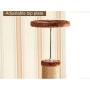 Medium Cat Tree, 102 inches Cat Tower Condo, Multi-Level Kittens Activity Center, Scratching Posts, Pet Furniture with Hammock and Tunnel