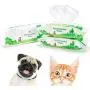 PUPTECK Pet Grooming Wipes for Dogs & Cats - 8.3''x8'' Hypoallergenic Cleaning Wipes for Ears/Eyes/Face/Butt/Paw/Body, Fragrance-Free, Earth-Friendly, 80 Counts per Pack, Multi Packs