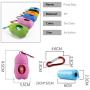 Zhangxiaowei Dog Poop Bags Trash Carrier Holder Dispensers Dog Poop 15 Rolls Bag Dispenser Include Poop Bag Set Pet Trash Cleaning Blue Tools
