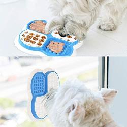 kooktool Dog Slow Feeders, Licking Mat,Fun Alternative, Calming Mat for Anxiety Relief, Ideal for Snacks Yogurt or Peanut Butter, Especially Dry and Wet Separation,Licking Mat and Slow Feederers