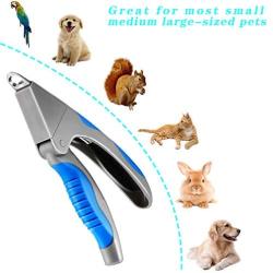 Sdefw Cat Dog Nail Clippers and Trimmer, Pet Nail File with Sharp Blade and Safety Guard, Professional Grooming Tools for Small Animals Claw Care