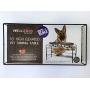 PetRageous 81032 Bradys Set the Table Steel Frame Dog Feeder, 10-Inch Tall by 20-Inch Long and 10-Inch Wide, Holds Two 9-Inch Diameter Bowls, for Large and Extra Large Dogs, Black