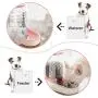 UniqueFit Pets Cats Dogs Automatic Waterer and Food Feeder 3.8 L with 1 Water Dispenser and 1 Pet Automatic Feeder UniqueFit Pets Cats Dogs Automatic Waterer and Food Feeder 3.8 L with 1 Water Dispenser and 1 Pet Automatic Feeder