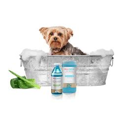 Real Simple Dog Organic Shampoo and Cleaning Wipe Kit for The Clean 2 Piece Set (Aloe)
