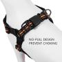 Hikiko No Pull Dog Harness, Walking Pet Harness with Dog Leash + Dog Collar Adjustable Outdoor Reflective Oxford Material Pet Vest for Dogs Easy Control for Medium to Large Breed Dogs