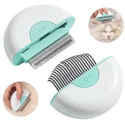 PAKEWAY Cat Brush/Dog Brush Cat Comb and Cat Hair Brush in one Removes Loose Undercoat, Mats and Tangled Hair, Professional Pet Brush for Short Long Haired Puppy & Cats & Rabbit & Little Pets