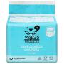 Wags & Wiggles Female Dog Diapers | Doggie Diapers for Female Dogs | Medium Dog Diapers, 16.5''-21'' Waist - 12 Pack