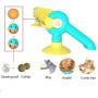 Grehod Cat Toy Cat Tunnel Turntable Toy, 360° Turntable Toy, Pet Comb Hair Massage Brush, Bell Suction Cup Toy, Roller Ball Toy, Pet Puzzle Turntable Toy