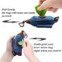 bellerata 2 Pack Poop Bag Holder for Leash with 2 Free Roll of Compostable Poop Bag, Cute Boat Shape Dog Poop Bag Dispenser, SOFE Canvas with PU Leather & Metal Carabiner Clip