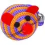 Pudwy Lovely Stripe Nylon Rope Round Ball Mouse Long Tail Bell Pet Cat Bite Play Toy Cat Supplies