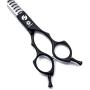 Dream Reach 6.5 Dog Grooming Scissors - Twin Tail Professional Pet Cat Hair Scissors - Best Cutting & Curved & Chunker Shear Pet Clipping Scissors for Small Large Dogs Cats