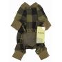 Fitwarm 100% Cotton Buffalo Plaid Dog Clothes Puppy Pajamas Pet Apparel Cat Onesies Jammies Doggie Jumpsuits