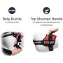 Industrial Puppy Emotional Support Dog Vest Harness with Reflective Straps, Interchangeable Patches, and Matching ESA Leash Set - ESA Dog Vest in 7 Adjustable Sizes