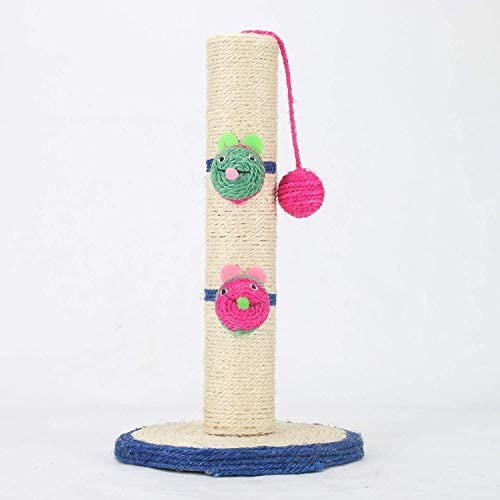 WANTRYAPET 16'' Cat Scratching Post, Durable Cat Furniture with Sisal Rope for Small Cats, Kitty Scratching Post with Hanging Ball,Cat Interactive Toys