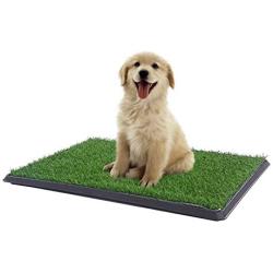 Sonnyridge Easy Dog Potty Training - Made with Artificial Grass - 3 Layered System - Antimicrobial Mat, Absorbs Odors and Hinders Bacterial Growth - Great for Puppies and Small to Medium Dogs